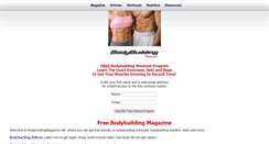 Desktop Screenshot of bodybuildingmagazine.net