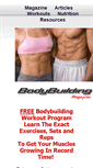 Mobile Screenshot of bodybuildingmagazine.net