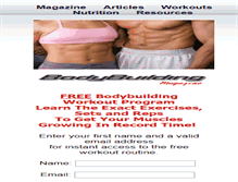 Tablet Screenshot of bodybuildingmagazine.net